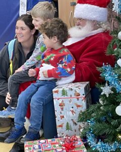 Snowflake Social 2025 - santa and family
